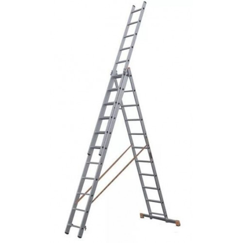 Лестница 3-х секционная алюминиевая 3*11