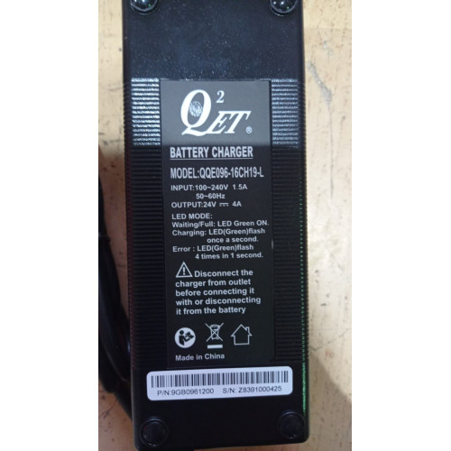 Зарядное устройство для тележек PPT15-2 24V/4А РОССИЯ (Charger)